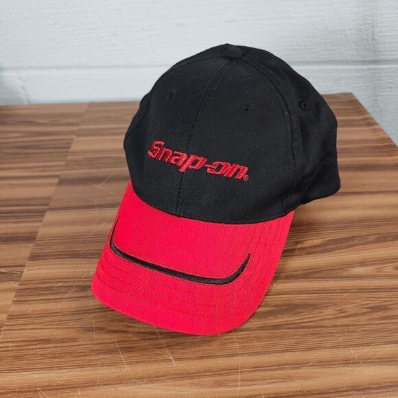 Snap On Tools Hat Cap black Red Logo Casual K-Products Mens - Picture 1 of 6
